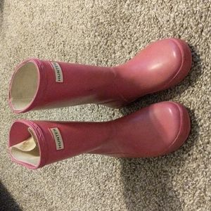 Girls - Hunter Boots - Size 11 - Pink